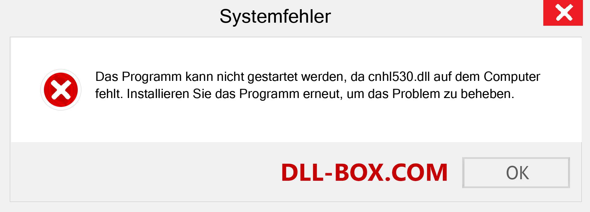 cnhl530.dll-Datei fehlt?. Download für Windows 7, 8, 10 - Fix cnhl530 dll Missing Error unter Windows, Fotos, Bildern